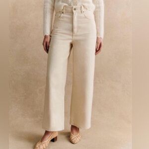 Sezane Cream Jeans